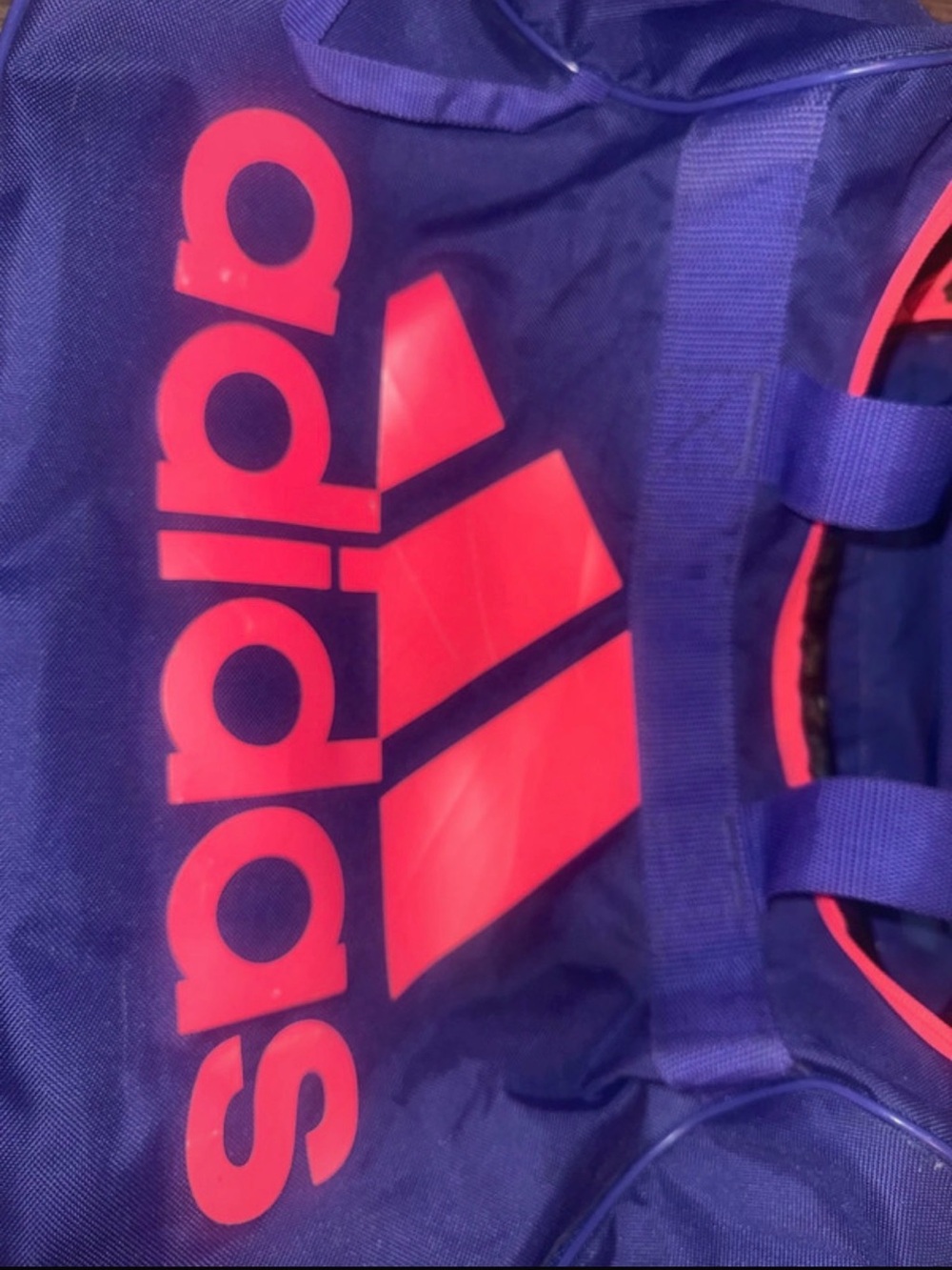adidas Duffel Bag with Pink Logo